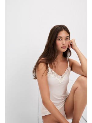 Intimissimi Pretty Flowers Modal And Lace Top