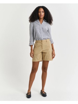 Gant Women's Beige Relaxed Fit Shorts