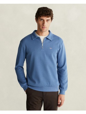Gant Men's Blue Half-Zip Sweatshirt