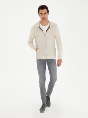 Cacharel Grey Slim Fit Cotton Blend Jeans
