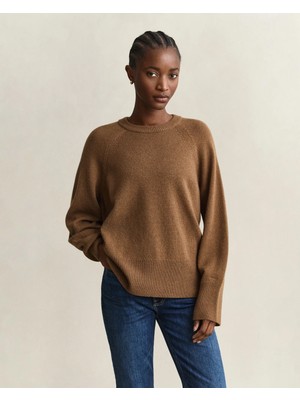 Gant Women's Brown Crew Neck Sweater