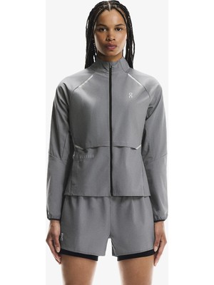 On Weather Lumos Women's Grey Running Jacket