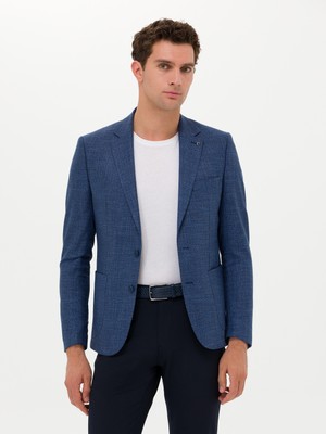 Cacharel Navy Slim Fit Blazer