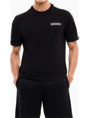 Ea7 Men's Crew Neck T-Shirt Black