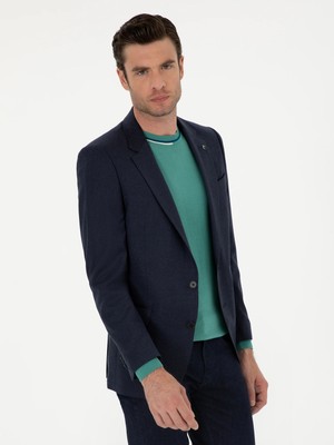 Cacharel Navy Slim Fit Blazer