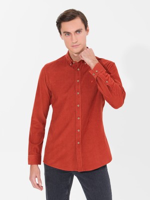 Cacharel Brick Slim Fit Long Sleeve Shirt