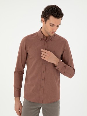 Cacharel Brick Slim Fit Long Sleeve Shirt