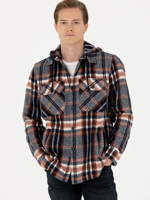 Cacharel Navy Comfort Fit Long Sleeve Shirt
