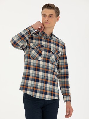 Cacharel Tan Regular Fit Long Sleeve Shirt