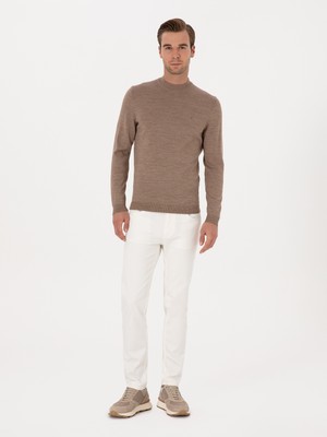 Cacharel White Slim Fit Cotton Lyocell Blend Jeans
