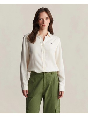 Gant Women's Cream Logo Shirt