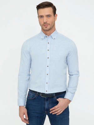 Cacharel Light Blue Slim Fit Shirt