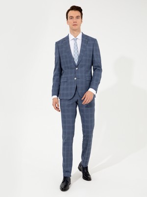 Cacharel Blue Slim Fit Suit