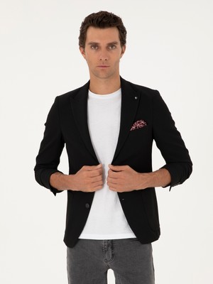 Cacharel Black Extra Slim Fit Blazer