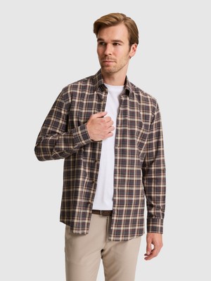 Cacharel Brown Regular Fit Long Sleeve Shirt