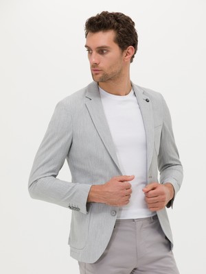 Cacharel Light Grey Extra Slim Fit Blazer