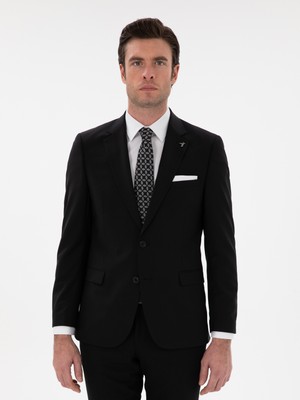 Cacharel Black Slim Fit Blazer