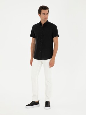 Cacharel White Slim Fit Cotton Blend Jeans