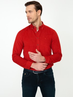 Cacharel Brick Slim Fit Long Sleeve Shirt
