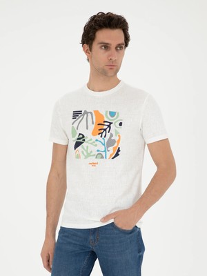 Cacharel White Slim Fit Crew Neck T-Shirt