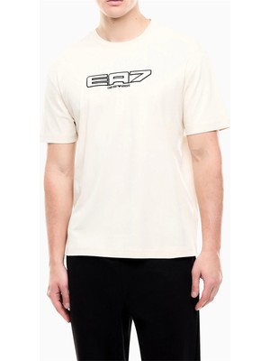 Ea7 Men's Crew Neck T-Shirt Beige