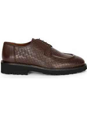 Cacharel Brown Smart Casual %100 Leather Shoes
