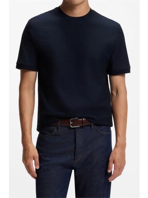 Boss H Thompson 321 Men's Crew Neck T-Shirt Blue
