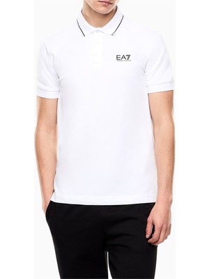 Ea7 Men's Polo Shirt White