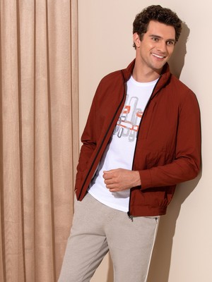 Cacharel Brick Hooded Transitional Jacket