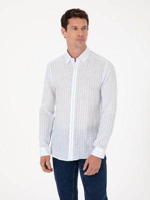 Cacharel Light Blue Slim Fit Long Sleeve Shirt