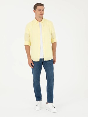 Cacharel Navy Slim Fit Cotton Blend Jeans