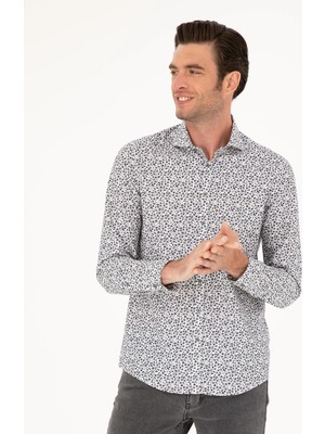 Cacharel Khaki Slim Fit Long Sleeve Shirt