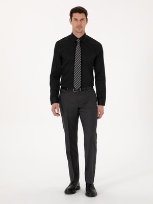 Cacharel Anthracite Slim Fit Tailored Trousers