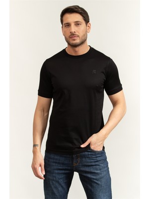 Karl Lagerfeld Men's Crew Neck T-Shirt Black