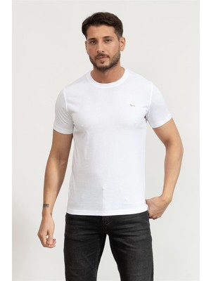 Harmont&blaıne Harmont Blaine Men's Crew Neck T-Shirt White