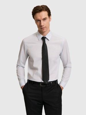 Cacharel Light Blue Slim Fit Cotton Classic Shirt