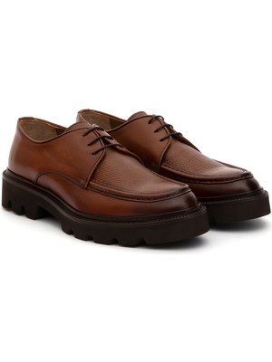 Cacharel Tan Eva Sole %100 Leather Smart Casual Shoes