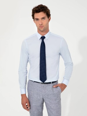 Cacharel Light Blue Slim Fit Basic Shirt
