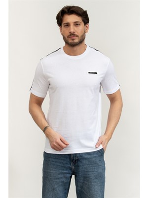 Ea7 Men's Crew Neck T-Shirt White