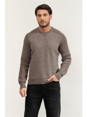Boss Men's Crew Neck Sweatshirt Beige