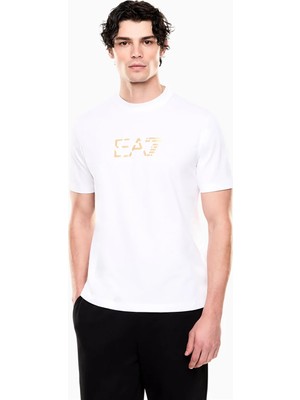 Ea7 Men's Crew Neck T-Shirt White