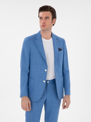 Cacharel Blue Slim Fit Blazer
