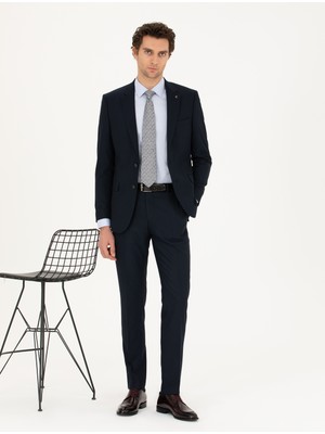 Cacharel Navy Slim Fit Suit
