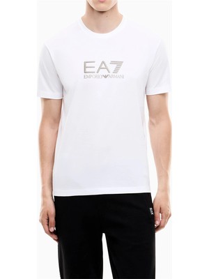 Ea7 Men's Crew Neck T-Shirt White