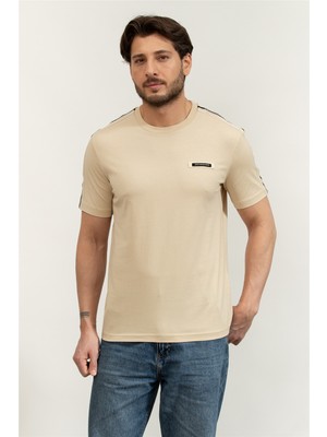 Ea7 Men's Crew Neck T-Shirt Multicolor