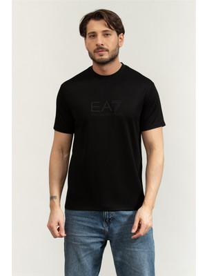 Ea7 Men's Crew Neck T-Shirt Black