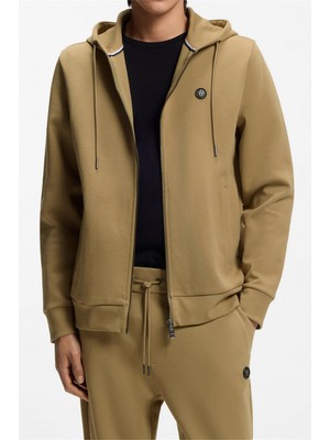 Boss C Spence 01 Men's Hooded Sweatshirt Beige