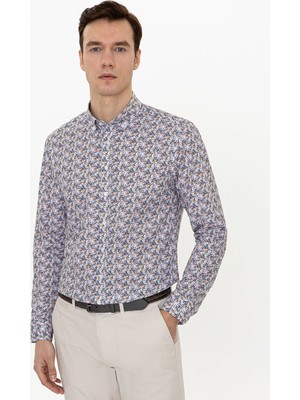 Cacharel Yellow Slim Fit Long Sleeve Shirt