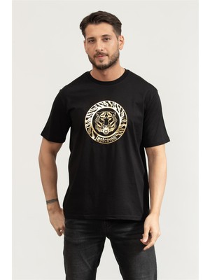 Just Cavallı Just Cavalli Men's Crew Neck T-Shirt Black