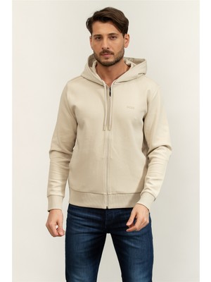 Boss Saggy Men's Hooded Sweatshirt Beige